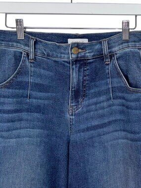 Evereve Blue Denim Wide Leg Jeans - Size 27